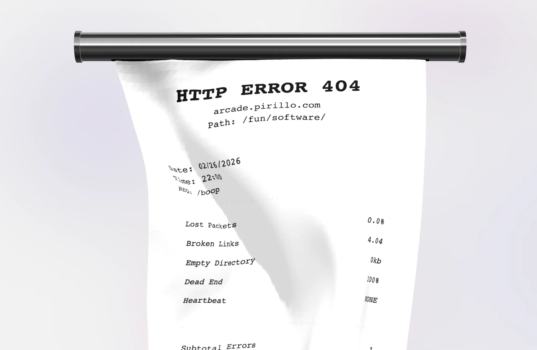 Screenshot of Best 404 Ever: Interactive 404 error page art. Drag, ripple, and play with a creative page-not-found design — a unique browser art installation you can interact with.