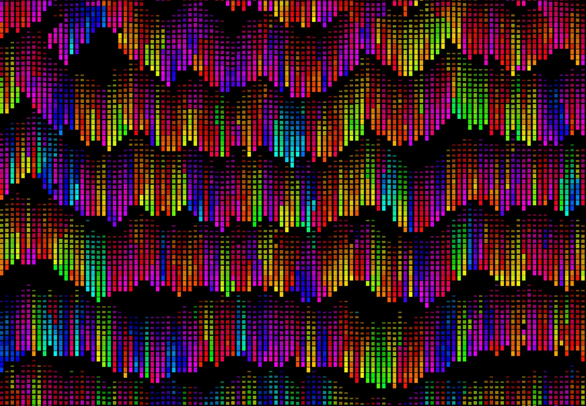 Screenshot of Charactercade: Cascading ASCII character rain generator. Watch text flow in mesmerizing patterns — a customizable Matrix-rain-style typographic art tool.