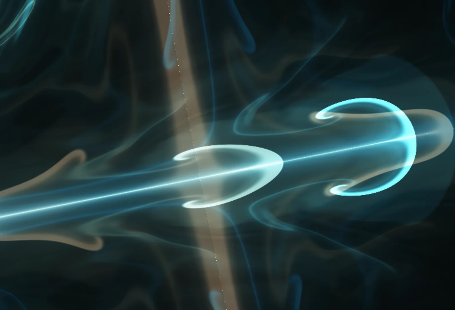 Screenshot of Chromacosm: Interactive nebula shader visualizer. Explore colorful cosmic gas clouds with density and lighting controls — procedural space art rivaling Hubble palettes.