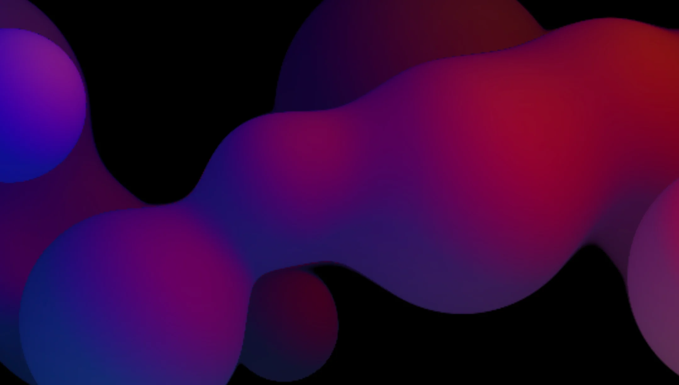 Screenshot of Lava Lamp: 3D lava lamp simulator with customizable blobs. Relaxing raymarched metaballs rise and fall — a digital recreation of the iconic 1960s Spencer Gifts lamp.