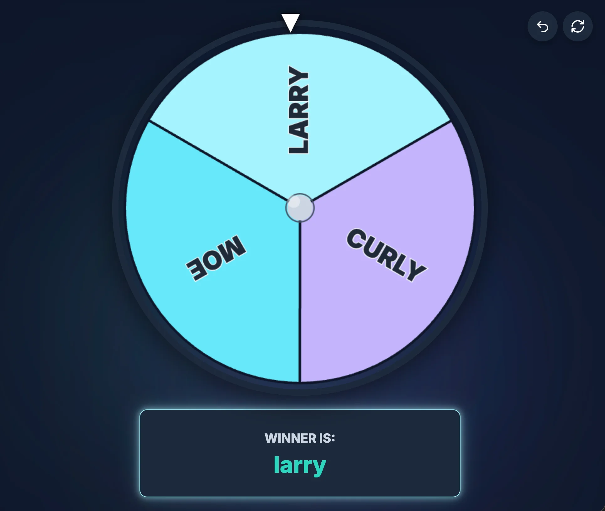 Screenshot of Spinwheel: Spinning wheel for random decisions. Enter custom options and spin to pick — a free alternative to Wheel of Names for giveaways, classrooms, and choices.