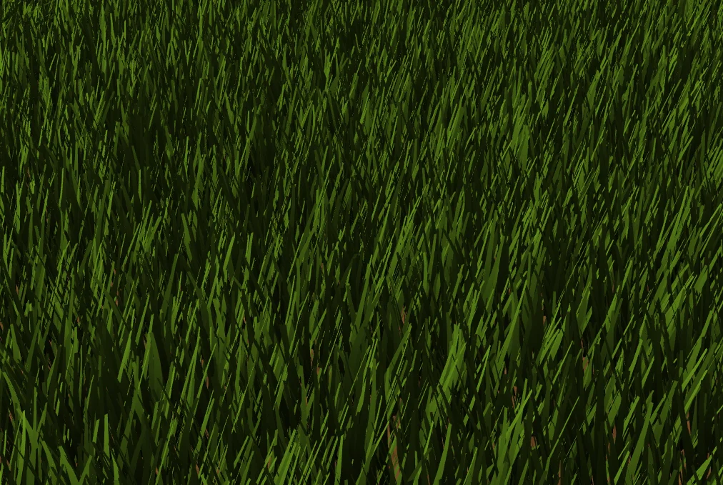 Screenshot of Touch Grass: Interactive 3D grass simulator. Touch, blow, and interact with realistic virtual grass — a calming WebGL nature experience. Literally touch grass, digitally.